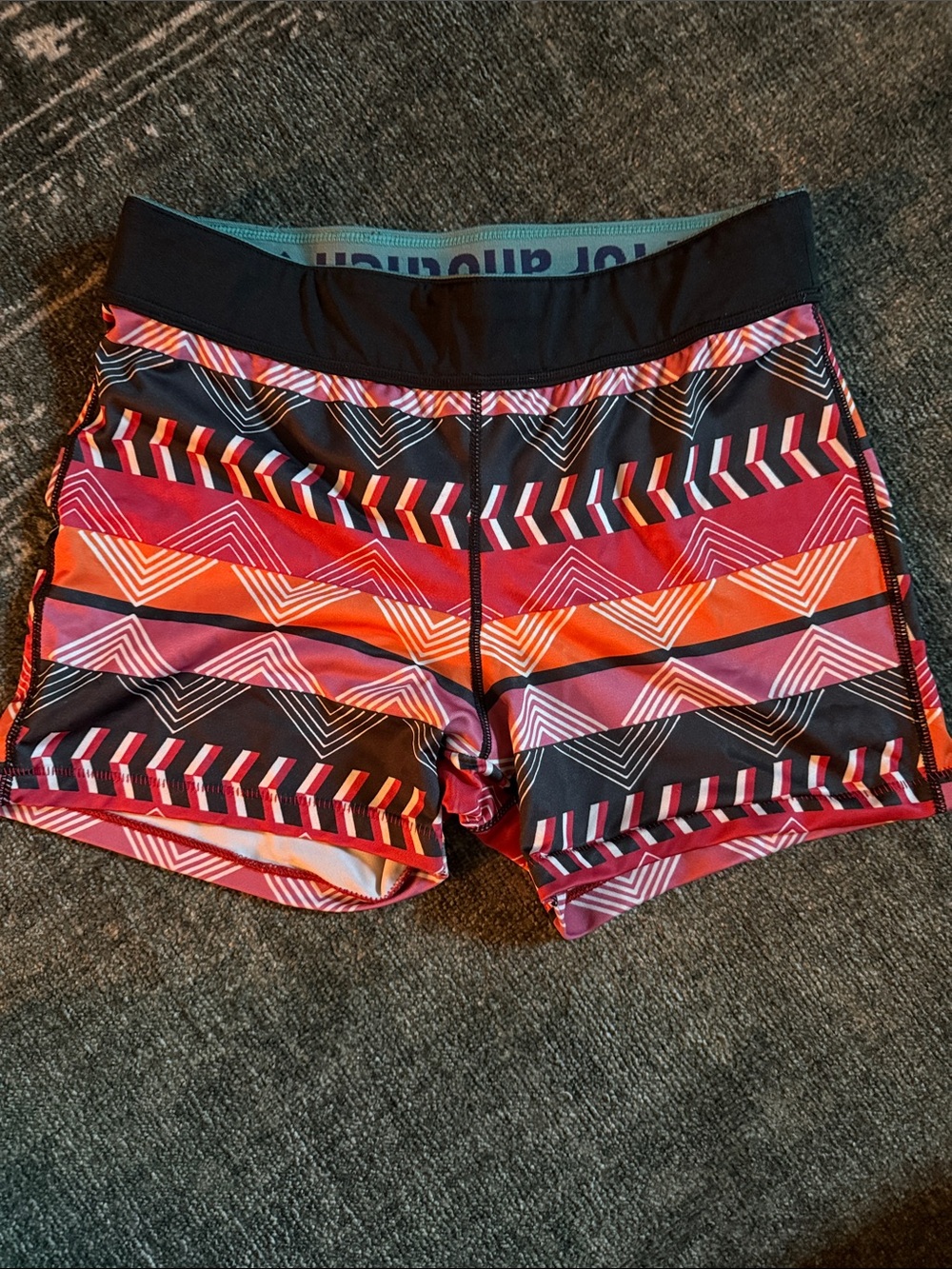 BOGO Janji Red & Black Geometric Shorts